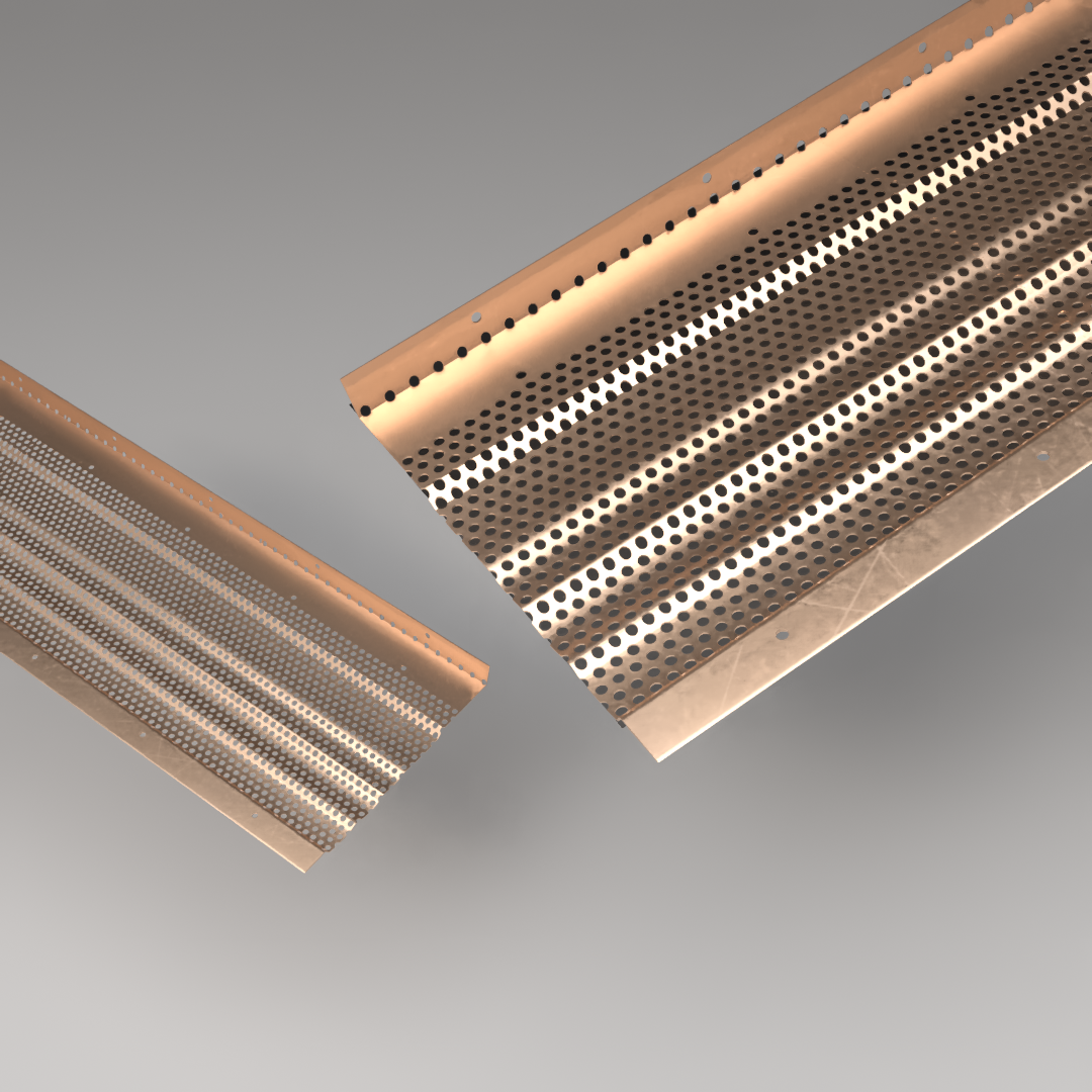Rain Armor X® Copper 5" Premium Perforated Gutter Protection - Rain Armor® System