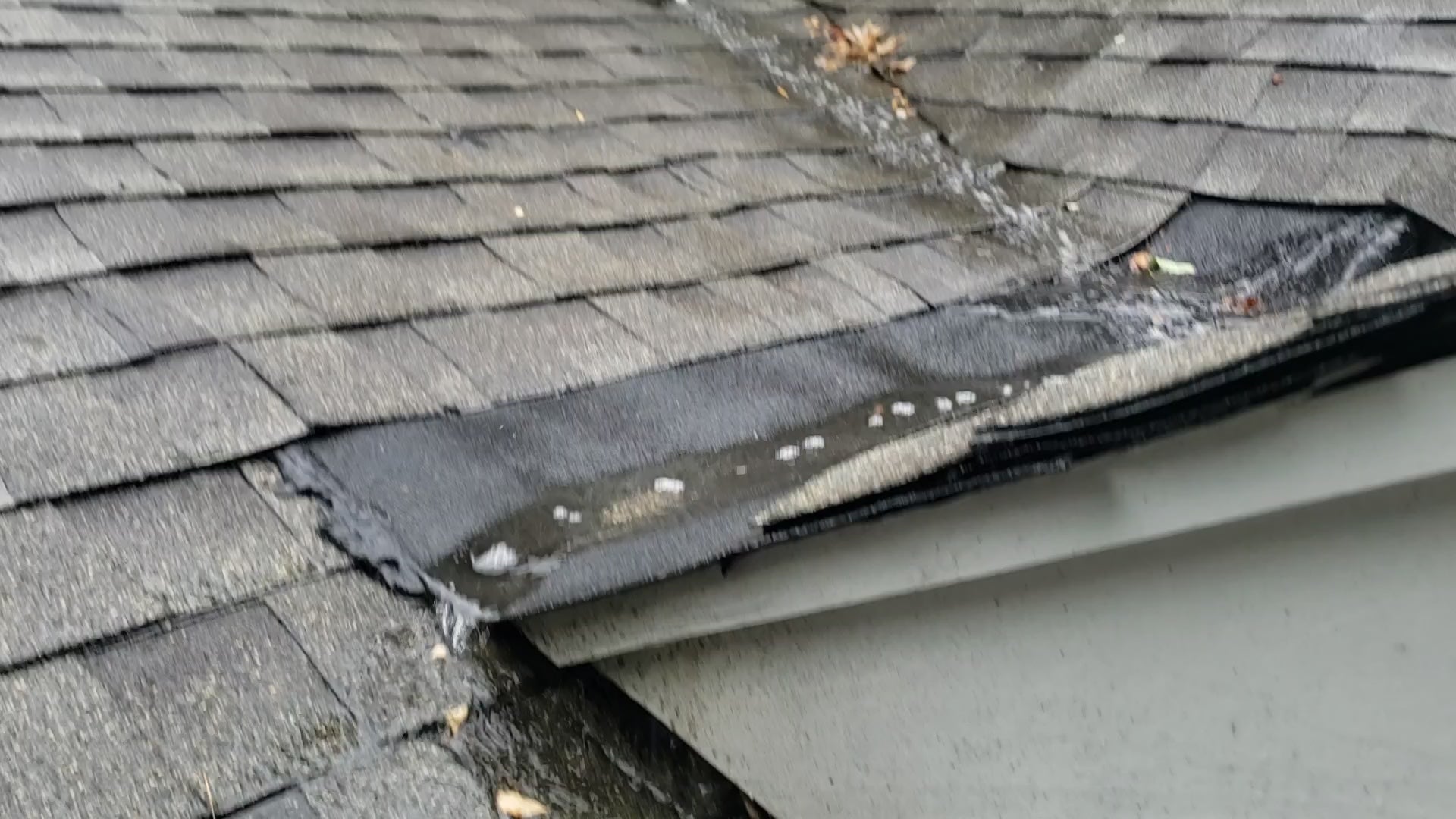 This video demonstrates how a gutter guard system manages rainwater at the roof edge, directing water into the gutter while allowing leaves and debris to remain outside. Proper roof-edge integration helps maintain consistent water flow and a clean, finished gutter line.